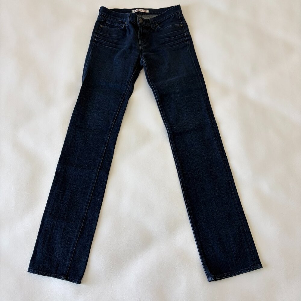 J Brand Jean Womens 26W x 33L Blue Straight Leg Stretch Denim